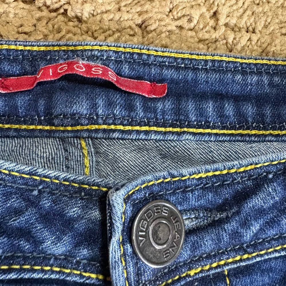 Vigoss Women’s 11 Blue Denim Jeans Low Rise Straight‎ Leg - Picture 2 of 10